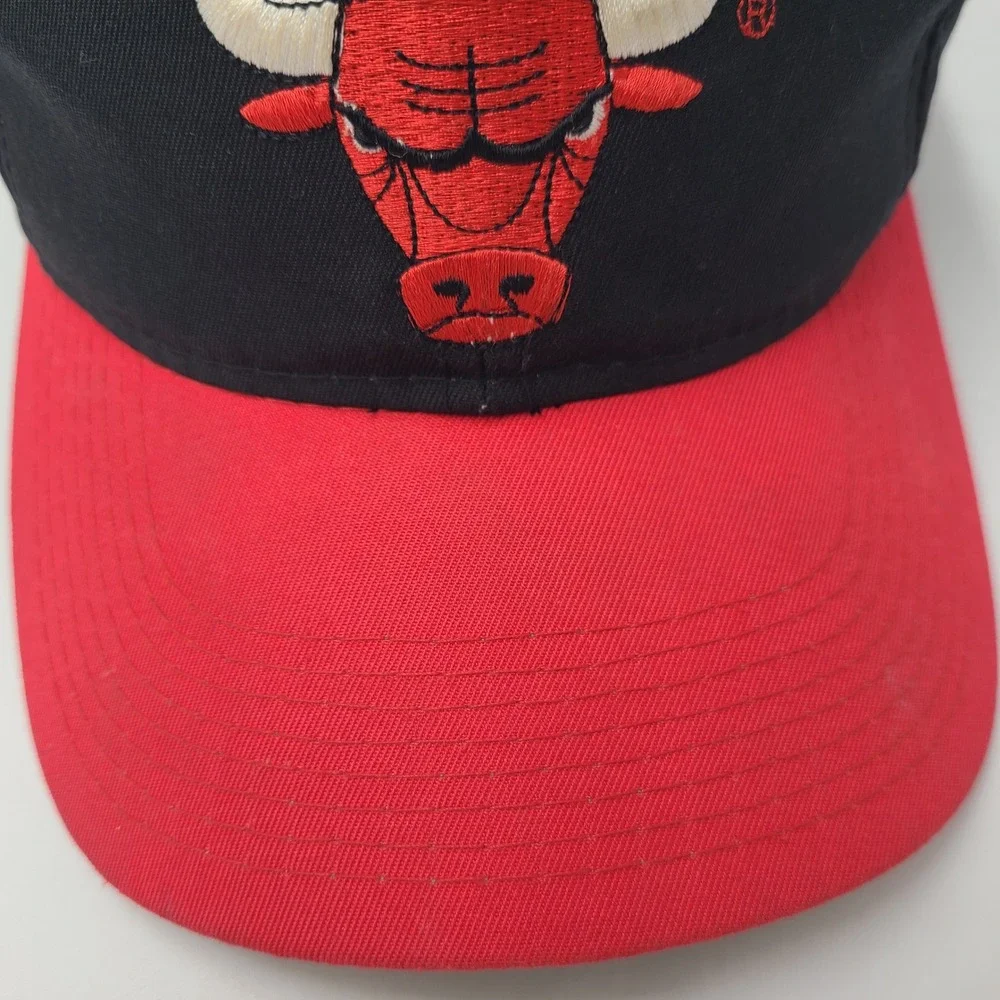 Vintage Chicago Bulls Hat Snapback‎ The G Cap Black Red NBA Basketball 90s Men